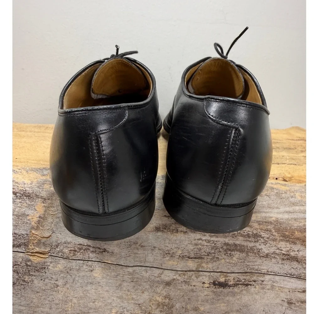 Johnston & Murphy Aristocraft Mens 9 N Black Leather Cap Toe Oxford Shoes USA